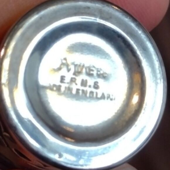 Vintage APEX EPNS Cobalt Glass Insert Salt & Pepper Shakers Set of 2 - Picture 9 of 9